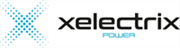 Xelectrix Power logotyp i svart och turkos